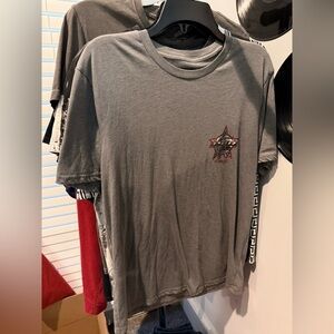 Wrangler Pro Bull Riding Heather Gray Tee